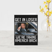 Get in Loser We nemen Amerika terug 2024 Presid Kaart (Gele Bloem)