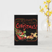 Get In Loser We're Stealing Christmas  Kaart (Gele Bloem)