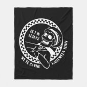 Get In Losers Lazy Halloween Costume Fun Skeleton Fleece Deken (Voorkant)
