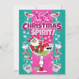 Get Into The Christmas Spirit Cocktail Party Kaart
