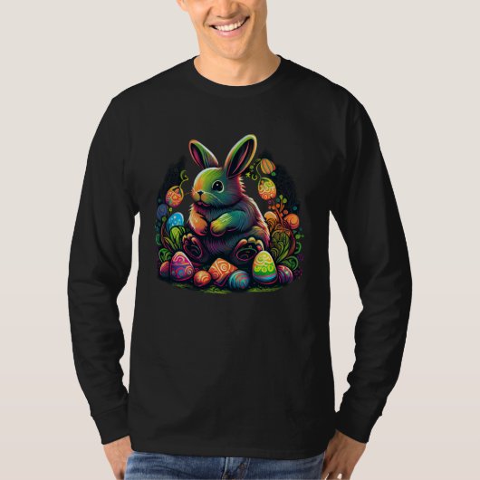 Get into the holiday spirit with this Easter Bunny T-shirt (Voorkant)