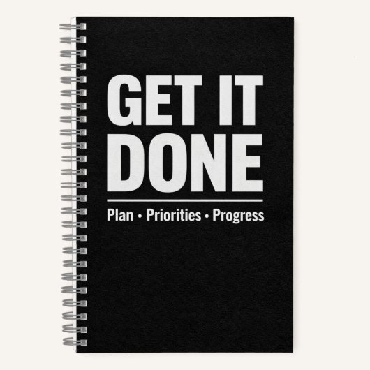 Get It Done Productivity Planner Notitieboek (Voorkant)