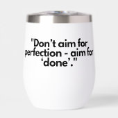 Get It Done Tumbler – Vooruitgang boven perfectie (Voorkant)