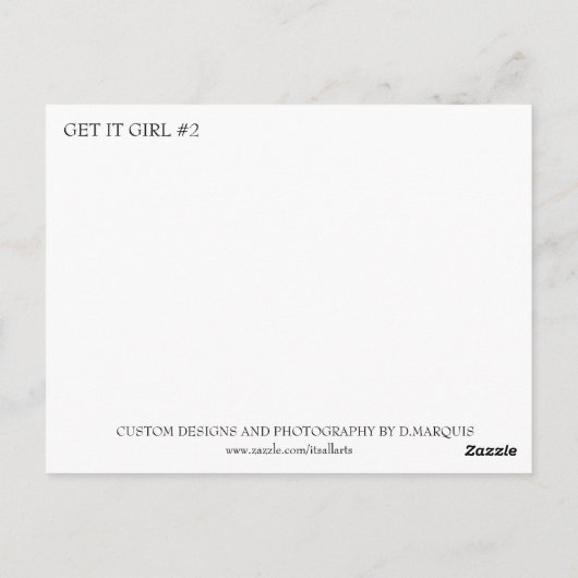 GET IT GIRL #2 BRIEFKAART (Achterkant)