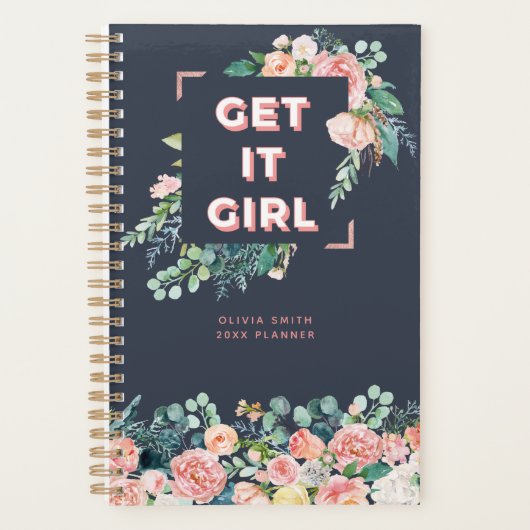 Get It Girl | Gepersonaliseerd Planner (Voorkant)