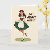 Get Jiggy With It Kaart (Gele Bloem)