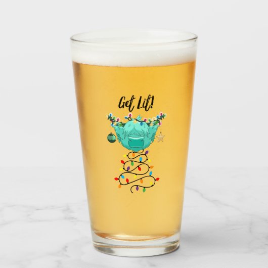 Get Lit Coo Pint Glass Glas (Voorkant gevuld)