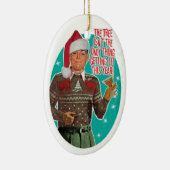 Get Lit Guy Kerstversiering Keramisch Ornament (Rechts)