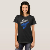 Get Lobstered Funny Jumpscare Lobster Meme Blue Cr T-shirt (Voorkant volledig)