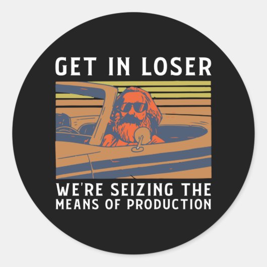 Get Loser waren beslag op de productie Ronde Sticker (Voorkant)