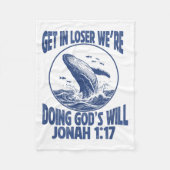Get Loser We're Doing God's Scripture Design Fleece Deken (Voorkant)