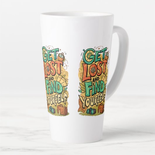 Get Lost and Find Yourself Latte Mok (Rechterhoek)