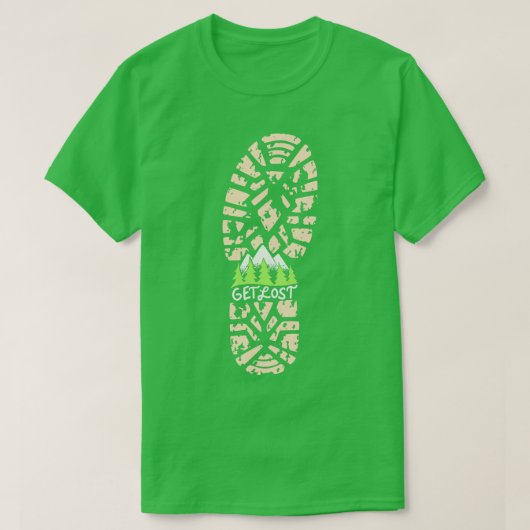 Get Lost Cool Wandelen en Camping Shirten en gesch T-shirt (Design voorkant)
