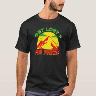 Get Lost Zoek jezelf Rasta Colors Motivationa T-shirt