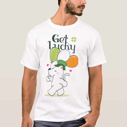 Get lucky t-shirt (Voorkant)