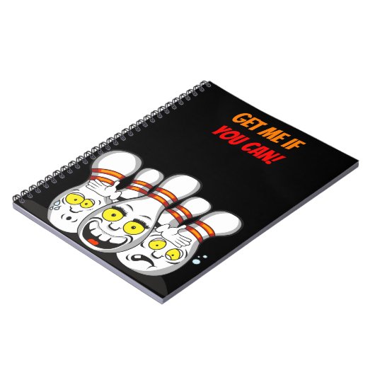 Get Me If You Can beroemd gemaakt door Funny Bowli Notitieboek (Linkerzijde)