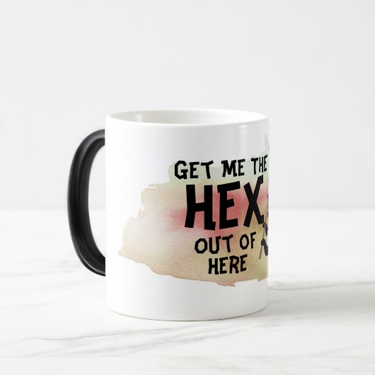 Get Me The Hex Mok - Witchy Halloween Humor (Voorkant links)