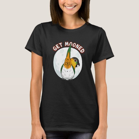 Get Mooned I Parrot Underfluffies I Black headed C T-shirt (Voorkant)