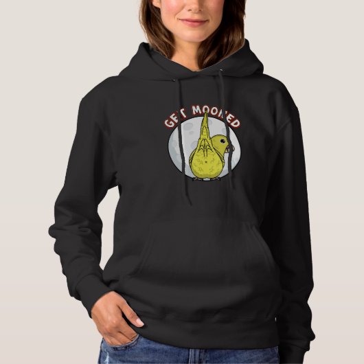 Get Mooned I Parrot Underfluffies I Yellow Parrotl Hoodie (Voorkant)