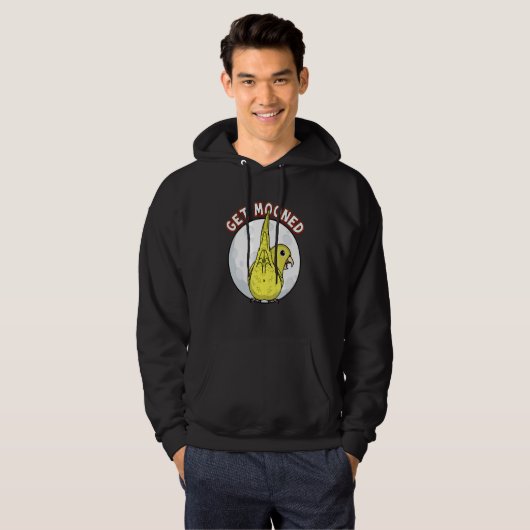 Get Mooned I Parrot Underfluffies I Yellow Parrotl Hoodie (Voorkant volledig)