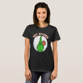 Get Mooned I Parrot Underfluffies Rosy-faced Green T-shirt (Voorkant volledig)