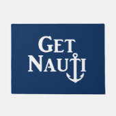 "GET NAUTI" — NAUTICAL DOORMAT DEURMAT (Voorkant)