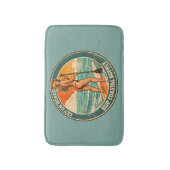 Get On Board SUP Pinup Paddleboard Retro Surf Shop Badmat (Voorkant Verticaal)