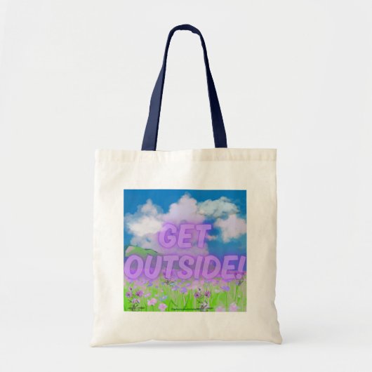GET OUTSIDE Boodschappentas Tote Bag (Voorkant)