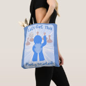 Get Party Begonnen Gamer Grappige Comic Meeple Tote Bag (Dichtbij)