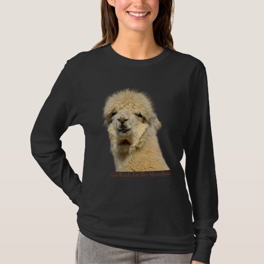 Get Ready For The Alpacalypse Cute Alpaca animal L T-shirt (Voorkant)