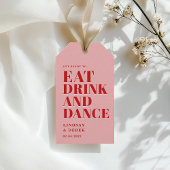 GET READY TO EAT DRINK AND DANCE! Wedding  Cadeaulabel