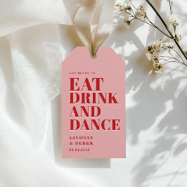 GET READY TO EAT DRINK AND DANCE! Wedding  Cadeaulabel