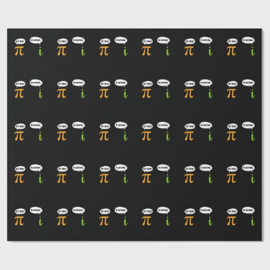 Get Real Wees Rationeel Grappig Wiskunde Pi Dag Ge Cadeaupapier (Vlak)