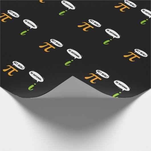 Get Real Wees Rationeel Grappig Wiskunde Pi Dag Ge Cadeaupapier (Hoek)