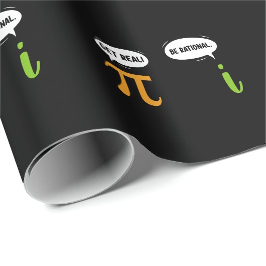 Get Real Wees Rationeel Grappig Wiskunde Pi Dag Ge Cadeaupapier (Rol Hoek)