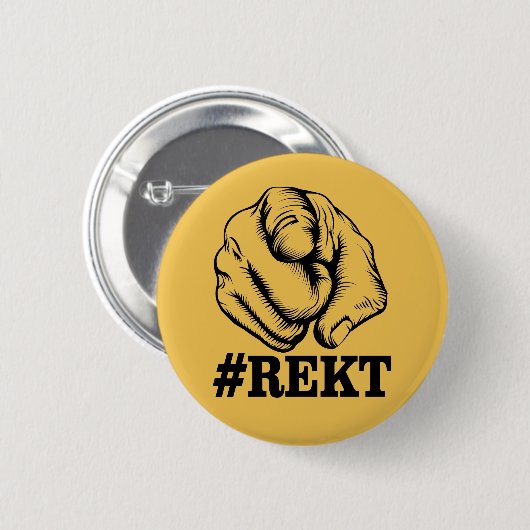 Get Rekt Ronde Button 5,7 Cm (Voorkant /achterkant)