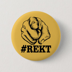 Get Rekt Ronde Button 5,7 Cm