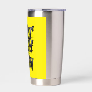 Get Rich or Die Tryin — Chrome Typography Motivati Geïsoleerde Drinkbeker