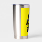 Get Rich or Die Tryin — Chrome Typography Motivati Geïsoleerde Drinkbeker (Rechts)