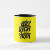 Get Rich or Die Tryin — Chrome Typography Motivati Mok (Midden)