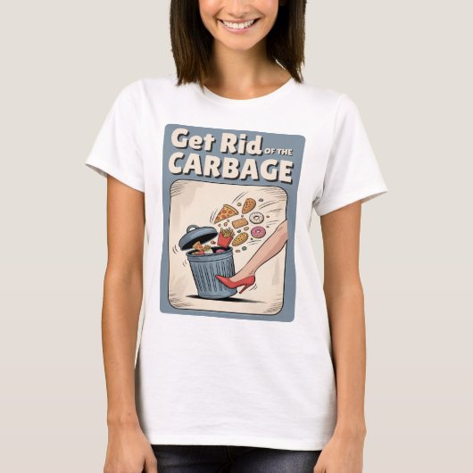 Get Rid Of The Carbage Low Carb Keto Funny Diet T-shirt (Voorkant)