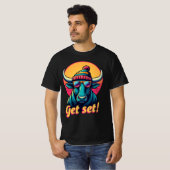 Get Set Bull – Motivatie Bull T-shirt (Voorkant volledig)
