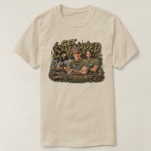 Get Swamped Crew T-shirt (Design voorkant)