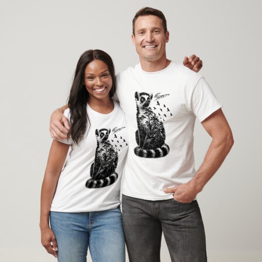 Get Swamped Lemur Dubbele Belichting T-shirt (Unisex)