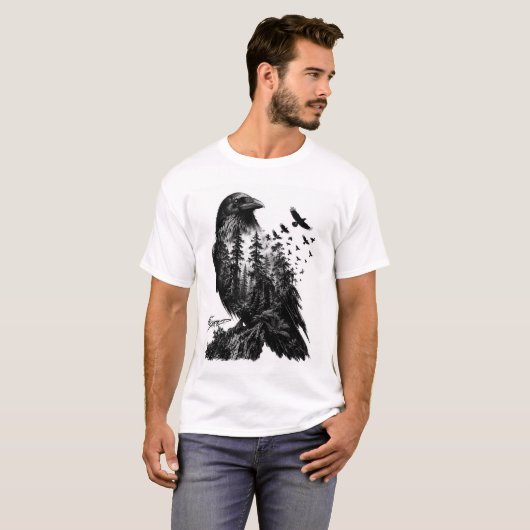 Get Swamped Raven T-shirt (Voorkant volledig)