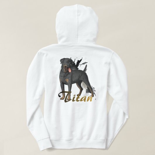"Get the 'The Titan's Mark' hoodie, a design that Hoodie (Design achterkant)