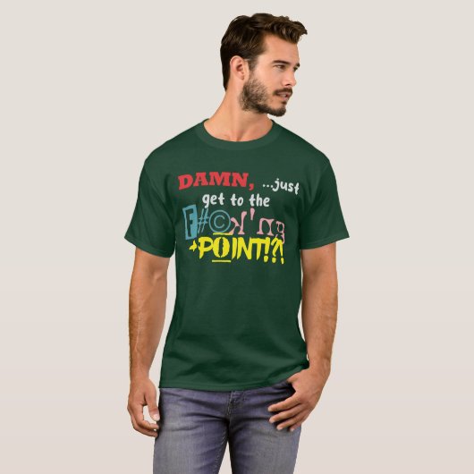 GET to the POINT Dark T-Shirts (Voorkant volledig)