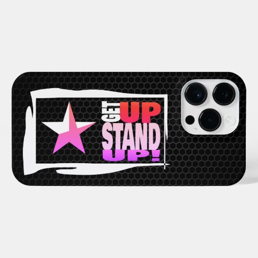 Get Up Stand Up - Groovy Vibe Edition iPhone Hoesje (Achterkant horizontaal)