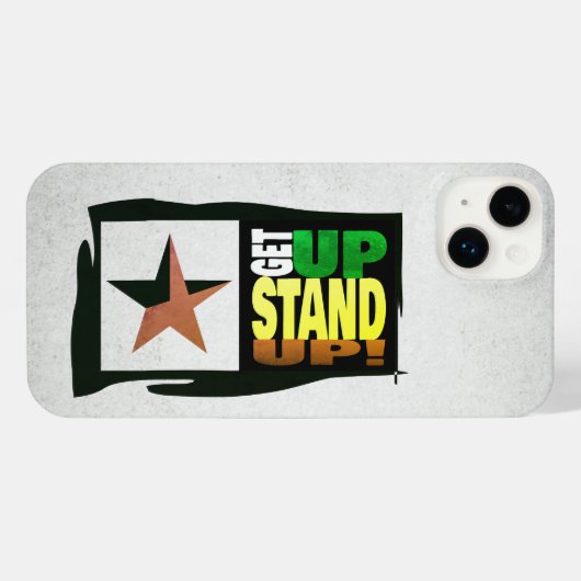 Get Up Stand Up - Retro Edition iPhone iPhone Hoesje (Achterkant horizontaal)