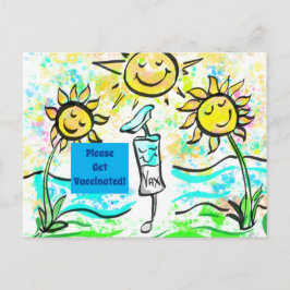 GET VACCINATED BRIEFKAART